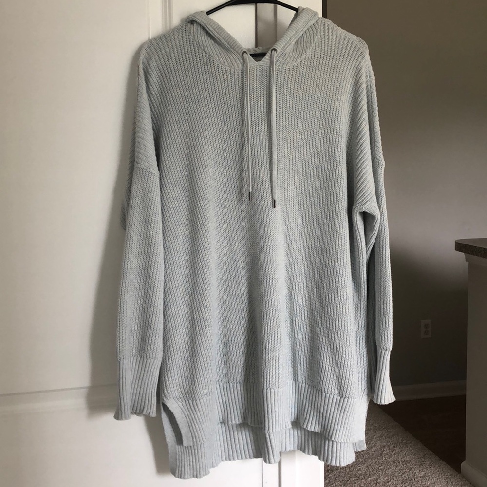 American Eagle Knit Oversized Hoodie Sweatshirt